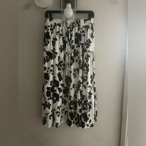 Black and white skirt